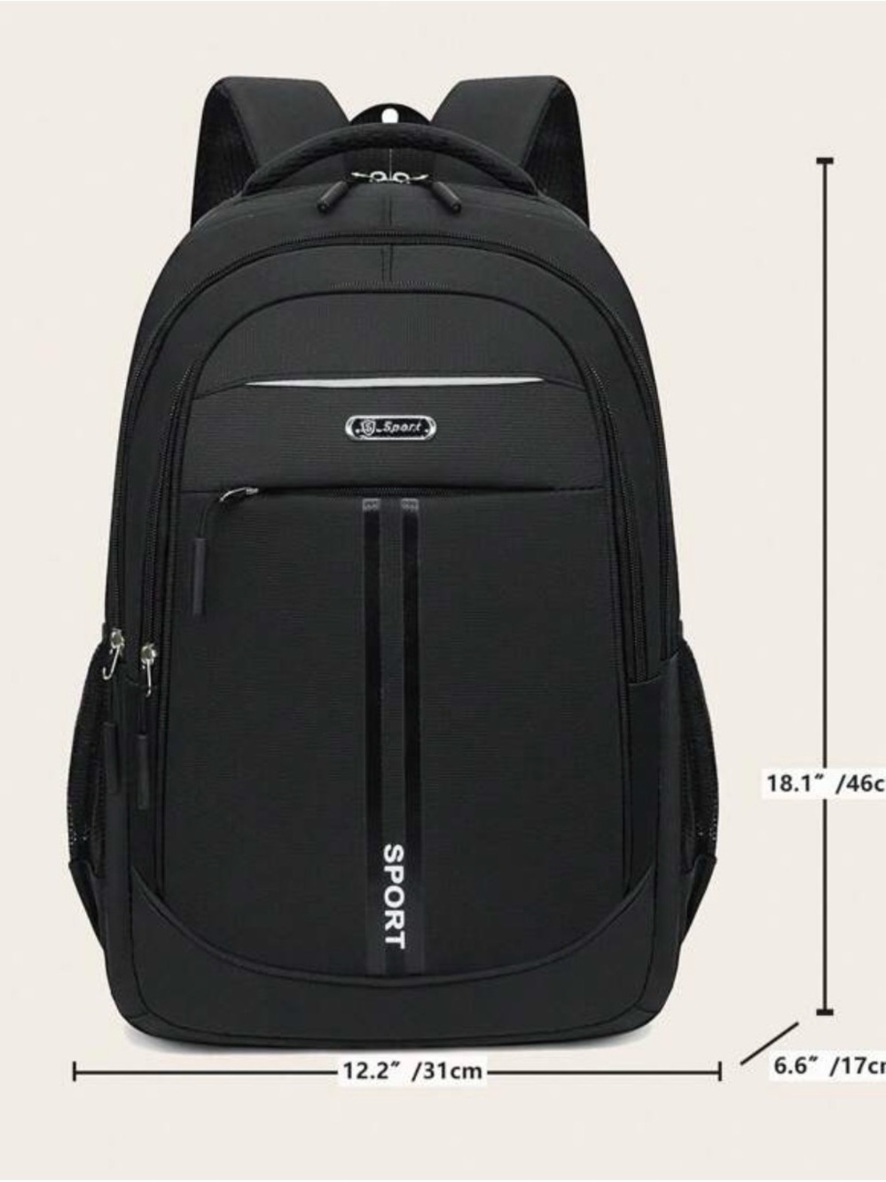 Brand new never used, black backpack! - Picture 12 of 12